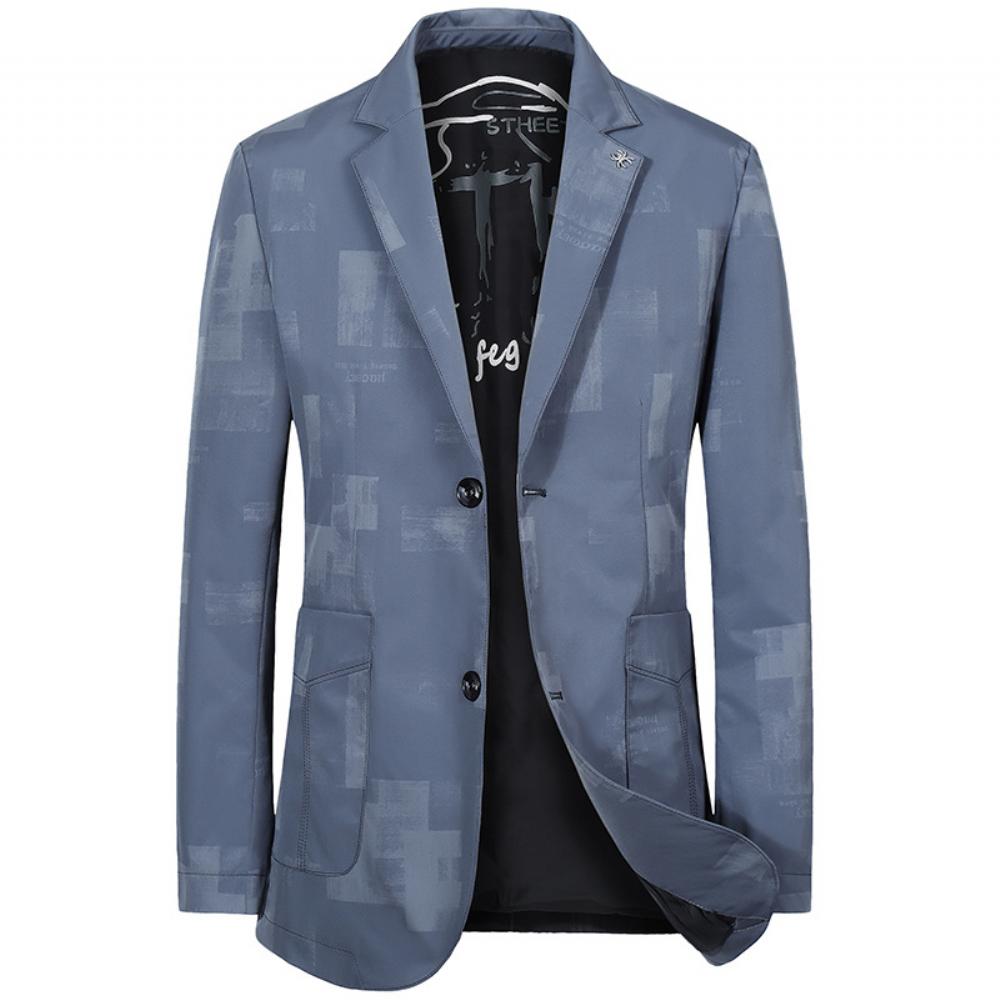 2022 Kevät Syksy Puvut Miehille Business Casual Trendi Länsikoristelu Body Muodollinen Takki Miesten