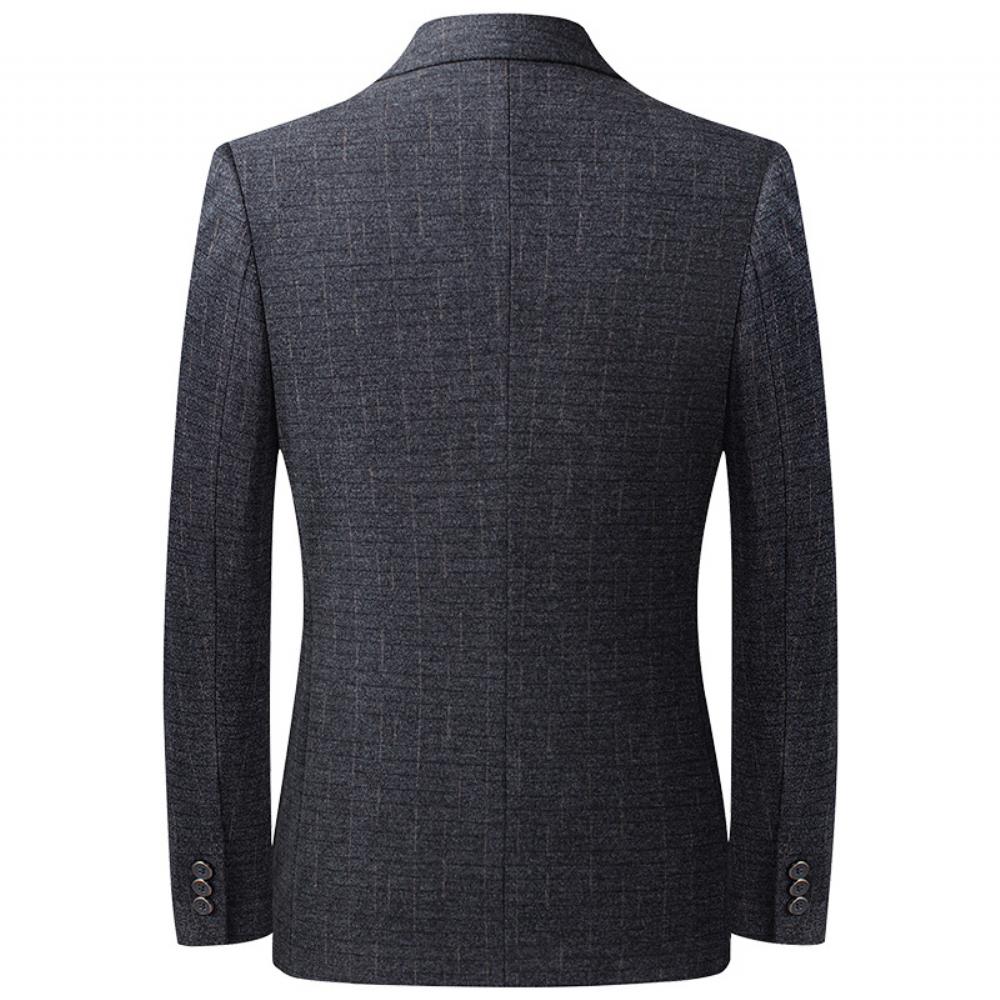 2022 Syksyn Miesten Rento Puku Takki Yksinkertainen Kahden Napin Business Casual