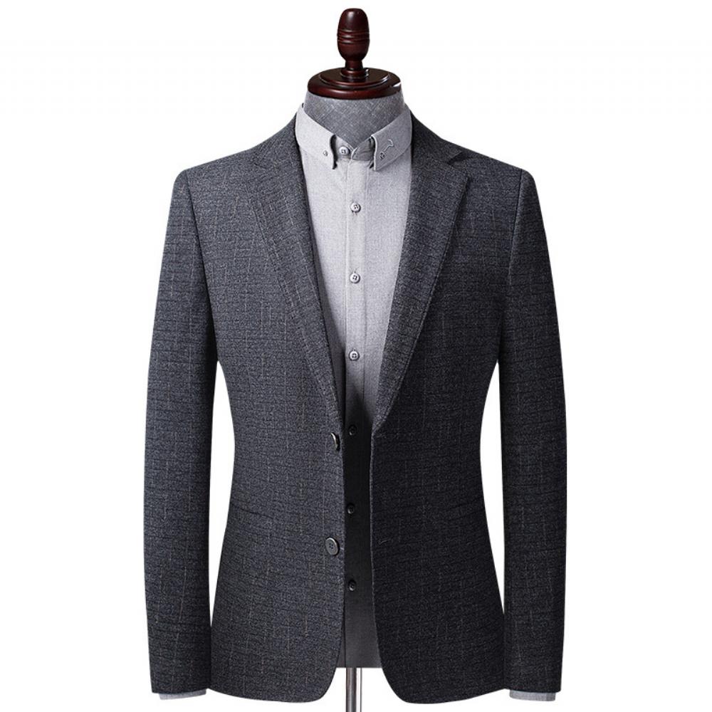 2022 Syksyn Miesten Rento Puku Takki Yksinkertainen Kahden Napin Business Casual