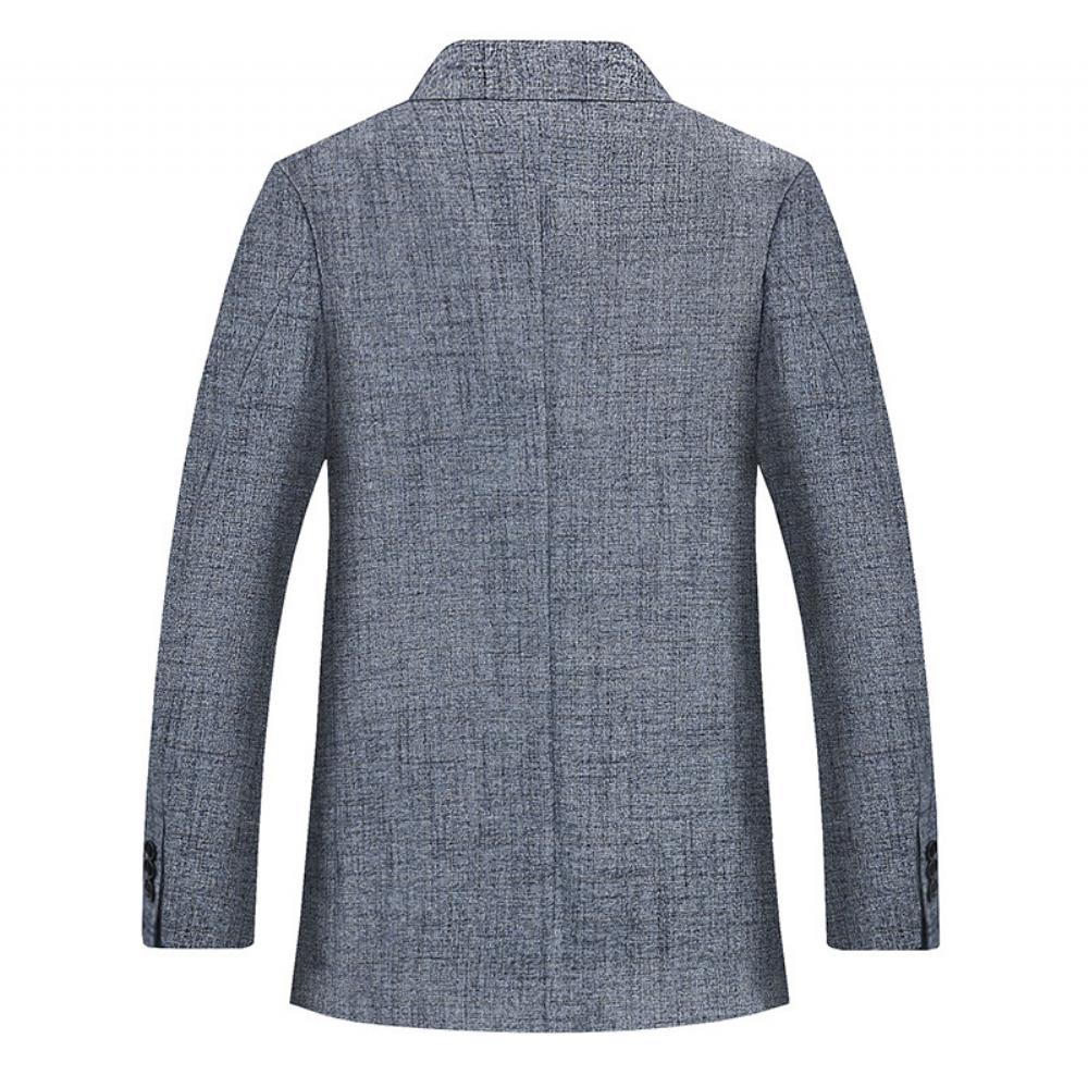 Isokokoiset Keski-ikäiset Vanhukset Business Casual Miesten Puvut Plus Rasva Lisää Rasvaa Löysä Takki Lihava Keski-ikäisten Ohuet