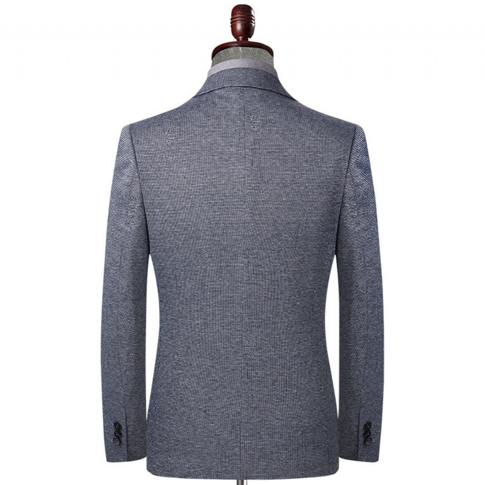 Jacquard Puku Kevät Syksy Miesten Vapaa-ajan Slim Fit Takki