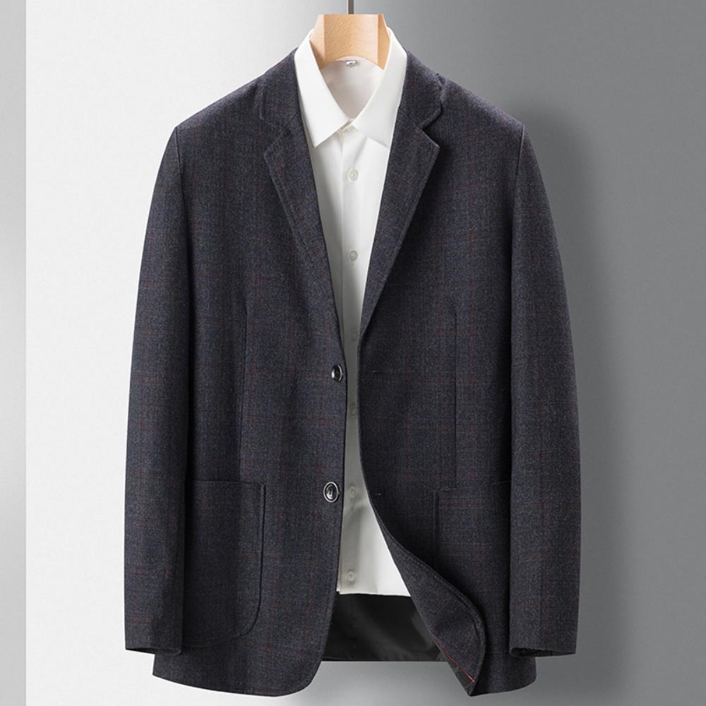 Kevät Syyspuku Takki Miesten Business Casual Nuorten Puku Toppi Slim