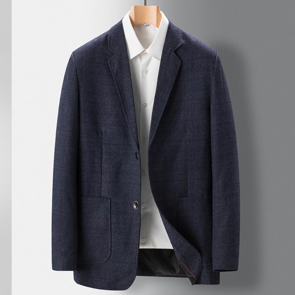 Kevät Syyspuku Takki Miesten Business Casual Nuorten Puku Toppi Slim