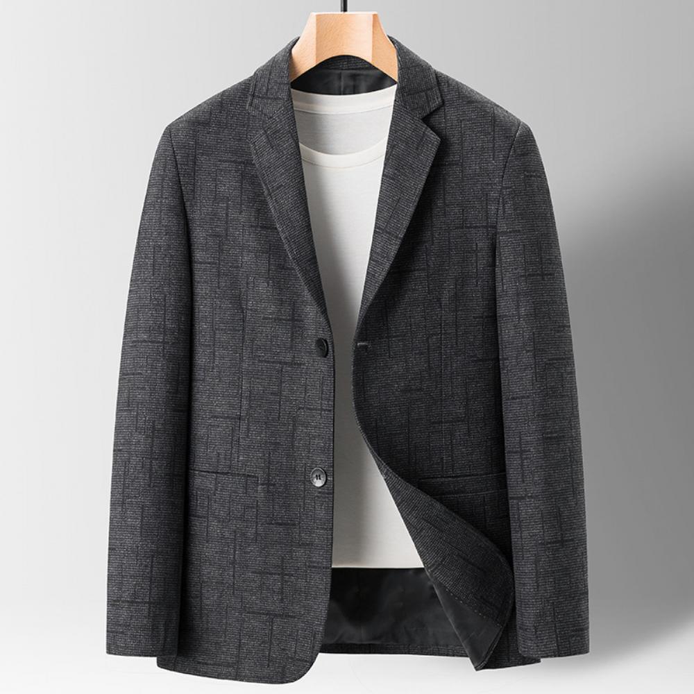 Miesten Puvut 2022 Kevät Syksy Nuorten Business Casual Ruudullinen Puku Ohut Takki Vaatteet