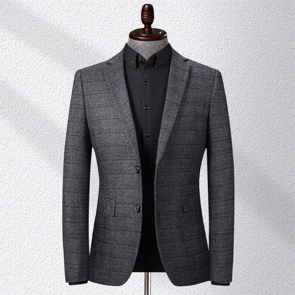 Paksu Puku Miesten Syksyinen Rento Slim Fit Takki