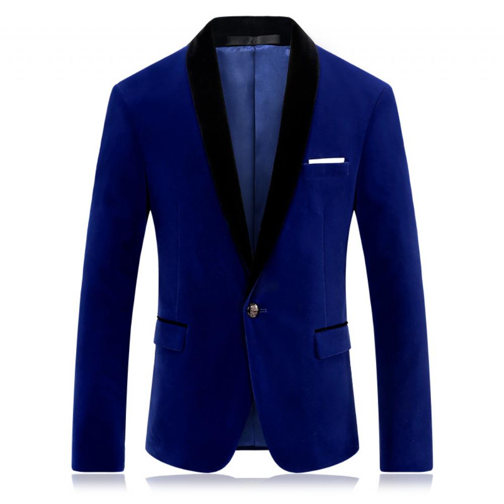 Slim-fit Rento Mekkotakki Colorblock Kaulus Yksivärinen Business Puku Miesten Huipulla