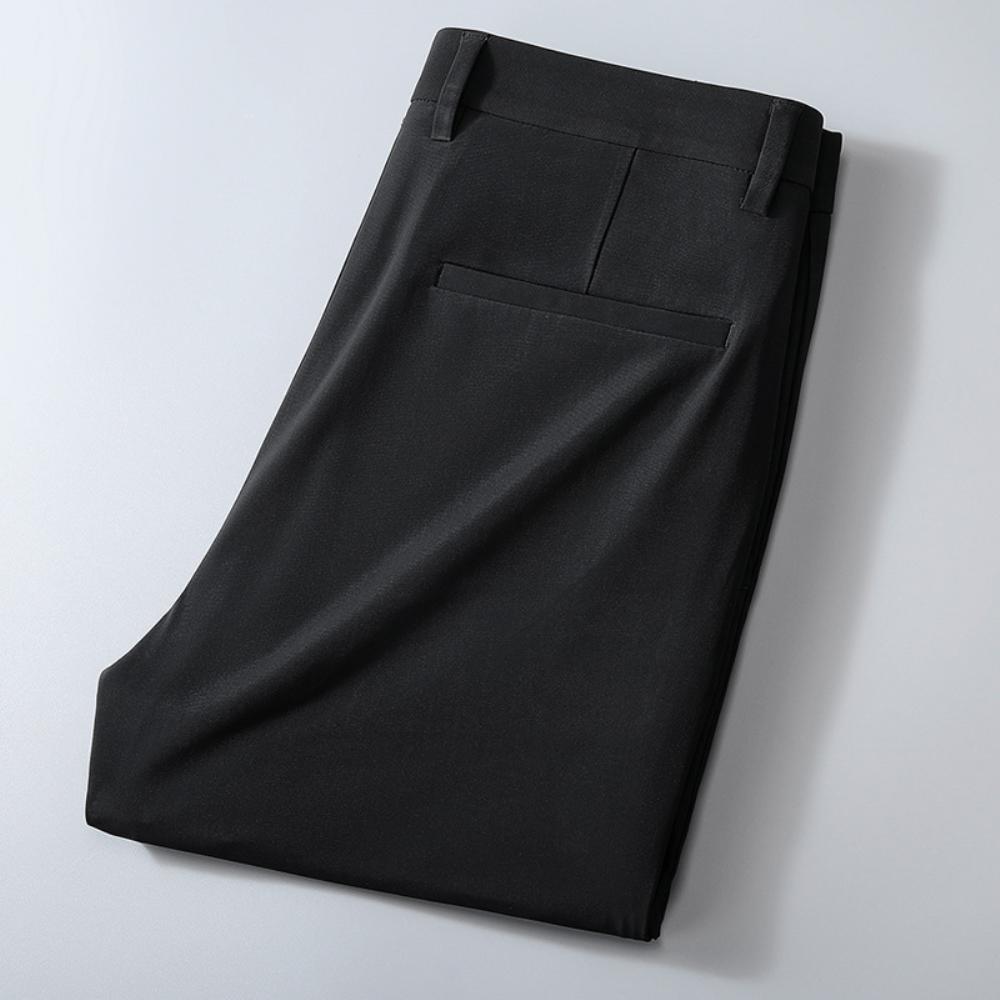 Huippuluokan Jääsilkkihousut Miesten Kesäiset Ohuet Business Casual Housut Nopeasti Kuivuvat Verhot Isä Laadukkaat Pitkät