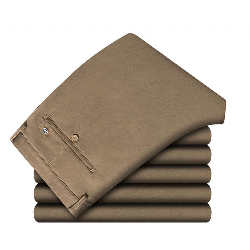 Syksy 2023 Miesten Plus-koon Business Casual Suorat Housut Työhousut