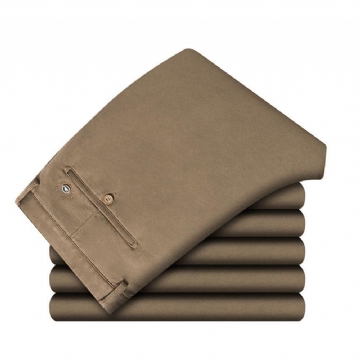 Syksy 2023 Miesten Plus-koon Business Casual Suorat Housut Työhousut