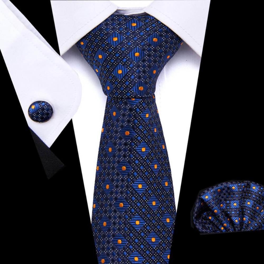 Miesten Business Solmio Setti Muoti Hääsolmio Pocket Square Set