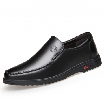 2023 Syksy Miesten Matalat Nahkaiset Vapaa-ajan Nahkakengät Ruskeat Slip-on Kengät Wenzhou