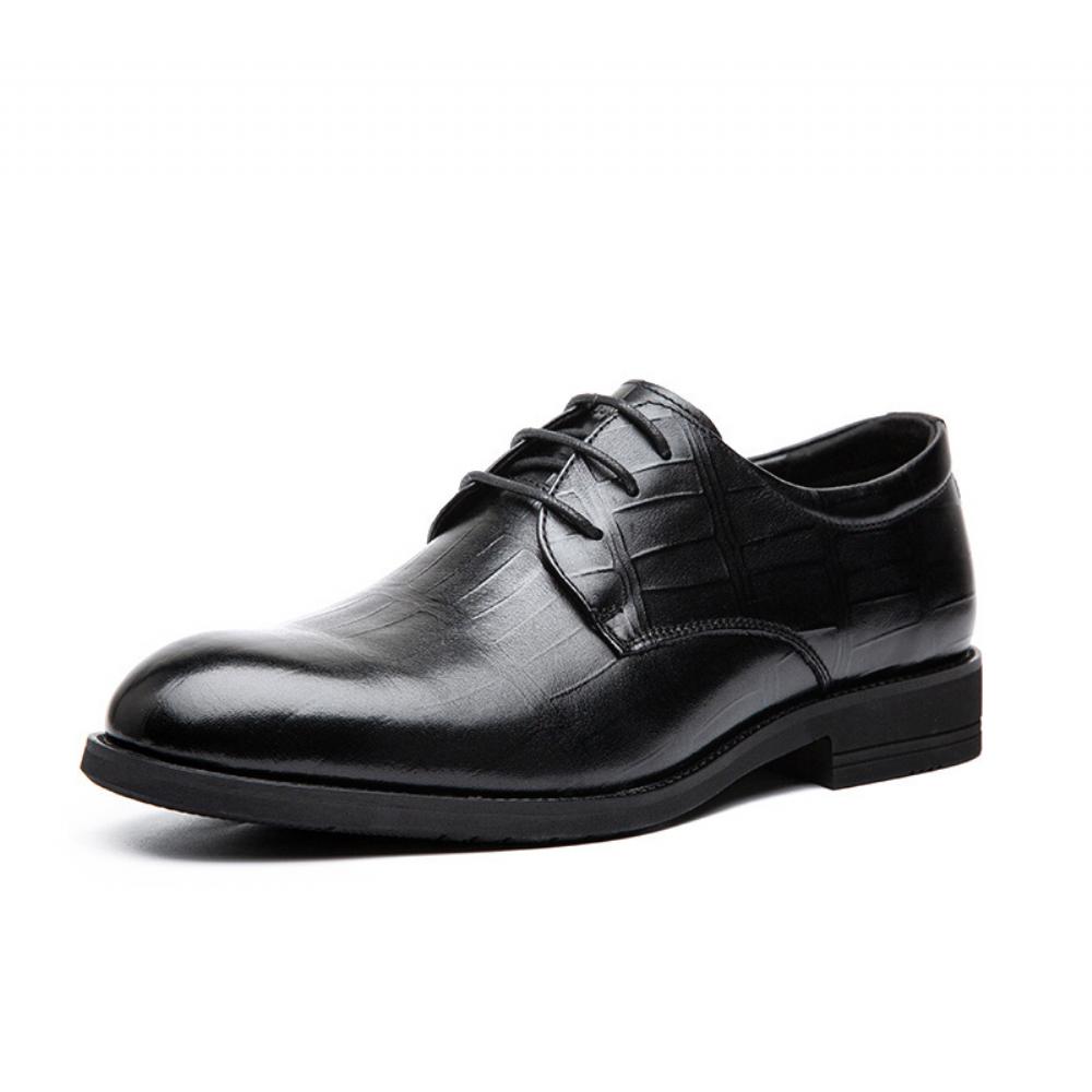 Miesten Nahkakengät Syksy Talvi Business Casual Brittiläinen Teräväkärkinen Juhlamekko Sulhasen Hääkengät Lisäämiseksi