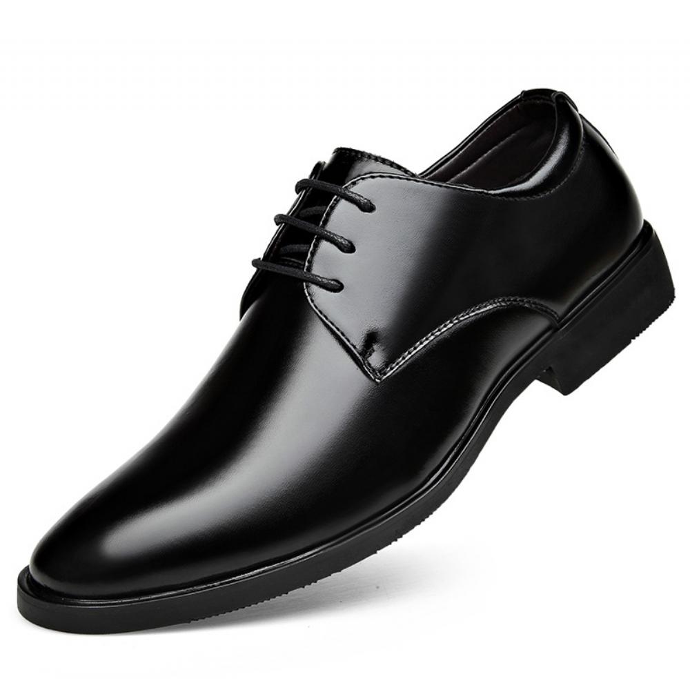 Muodolliset Nahkakengät Miesten Nahka Brittiläinen Teräväkärkinen Trendi Business Casual Kengät Pehmeäpohjaiset Pehmeäpintaiset