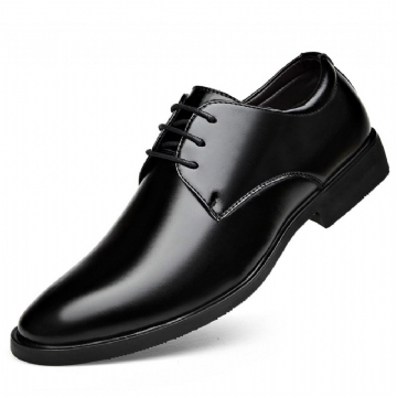 Muodolliset Nahkakengät Miesten Nahka Brittiläinen Teräväkärkinen Trendi Business Casual Kengät Pehmeäpohjaiset Pehmeäpintaiset