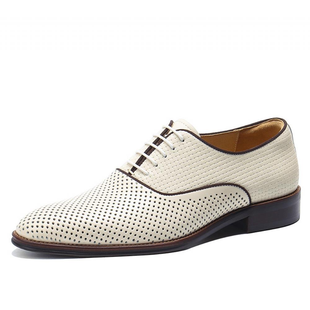 Nahkainen Business Casual Miesten Nahkakengät Brittiläinen Pehmeä Nahka Oxford Ajo Ontto Muoti Hengittävä Muodollinen Kengät