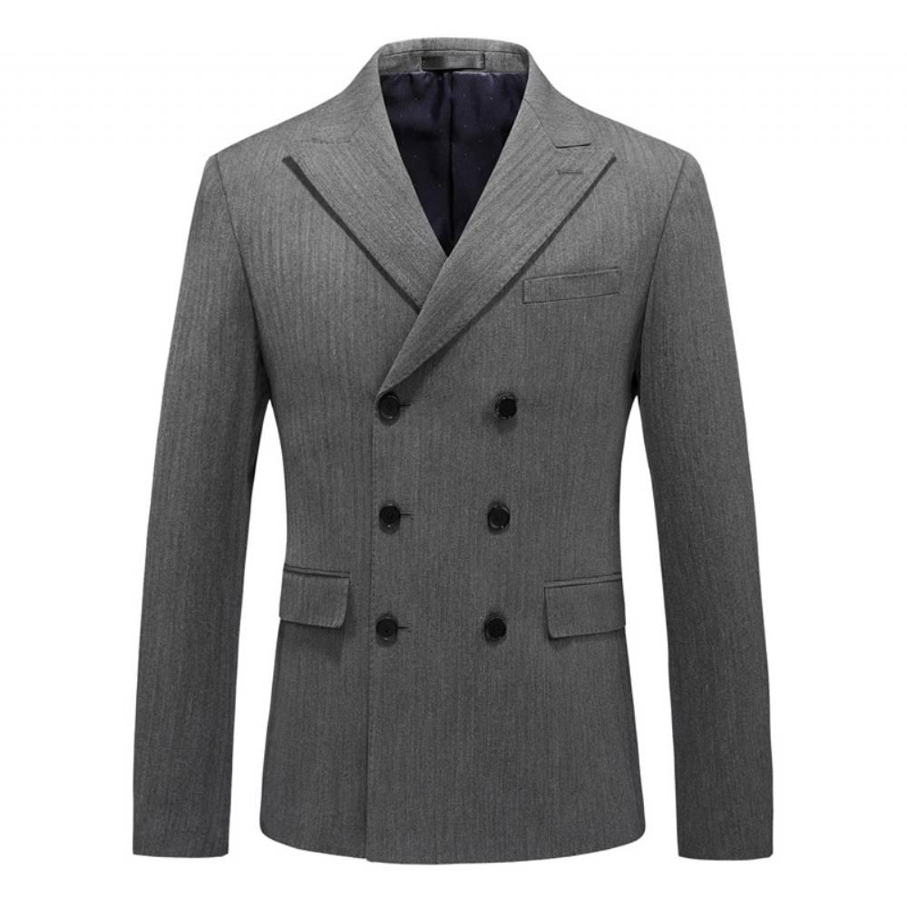 2023 Miesten Puvut Business Casual Kolmirivinen Puku Kolmiosainen Plus Koko Miehille